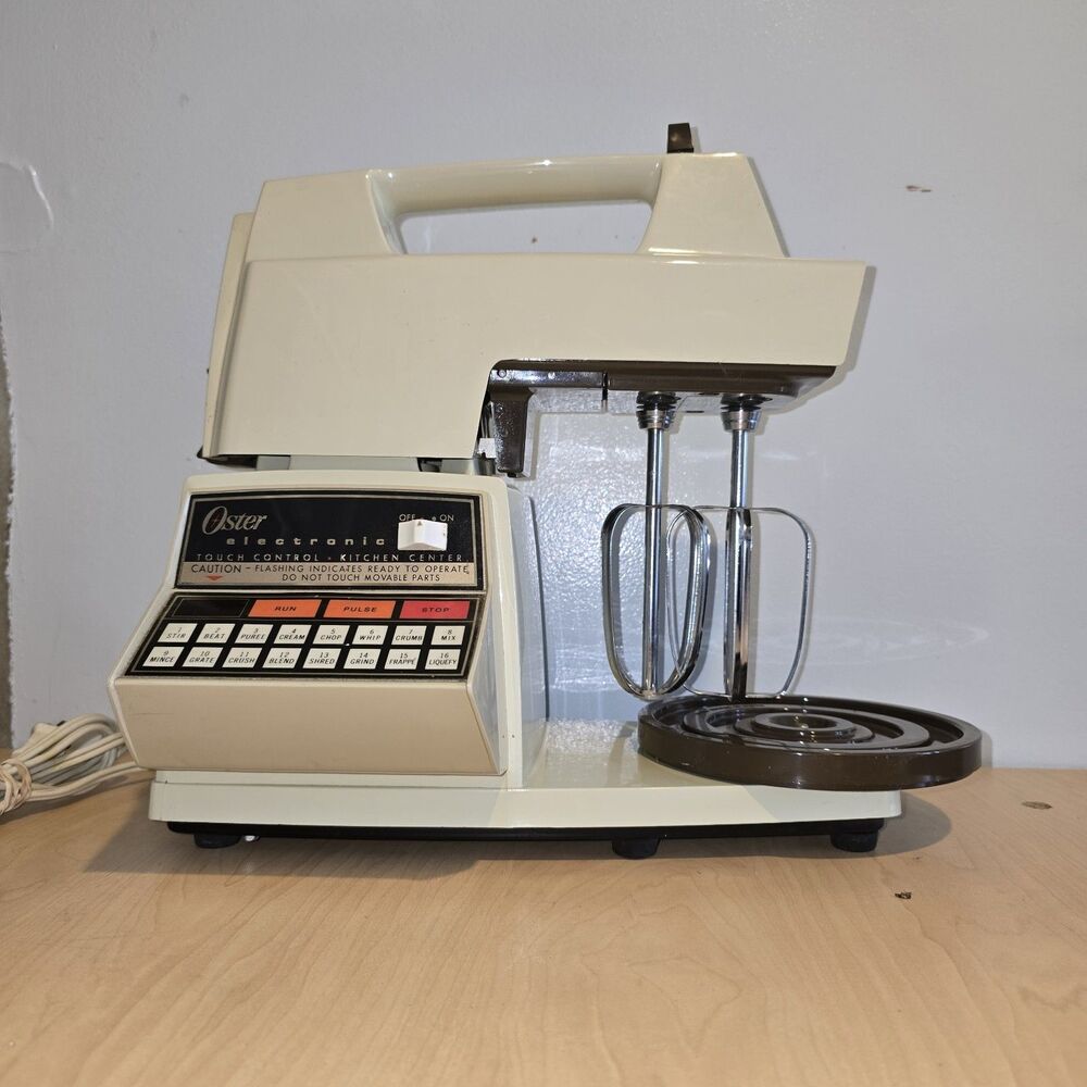 Vintage OSTER 16-Speed Electronic Touch Control Kitchen Center Blender Mixer